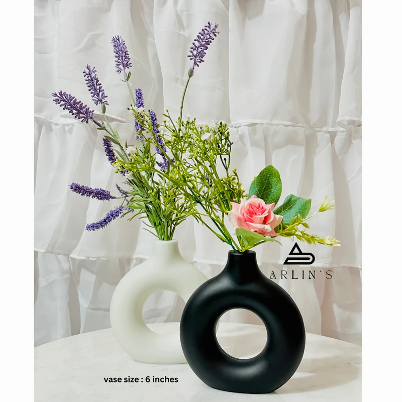 combo set donust vase and flowers