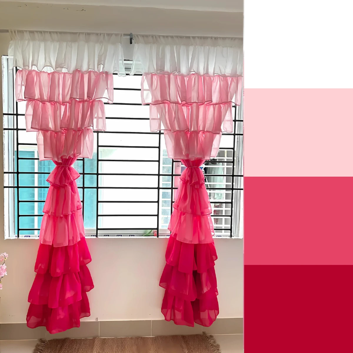 Ruffle Curtain code : RC03