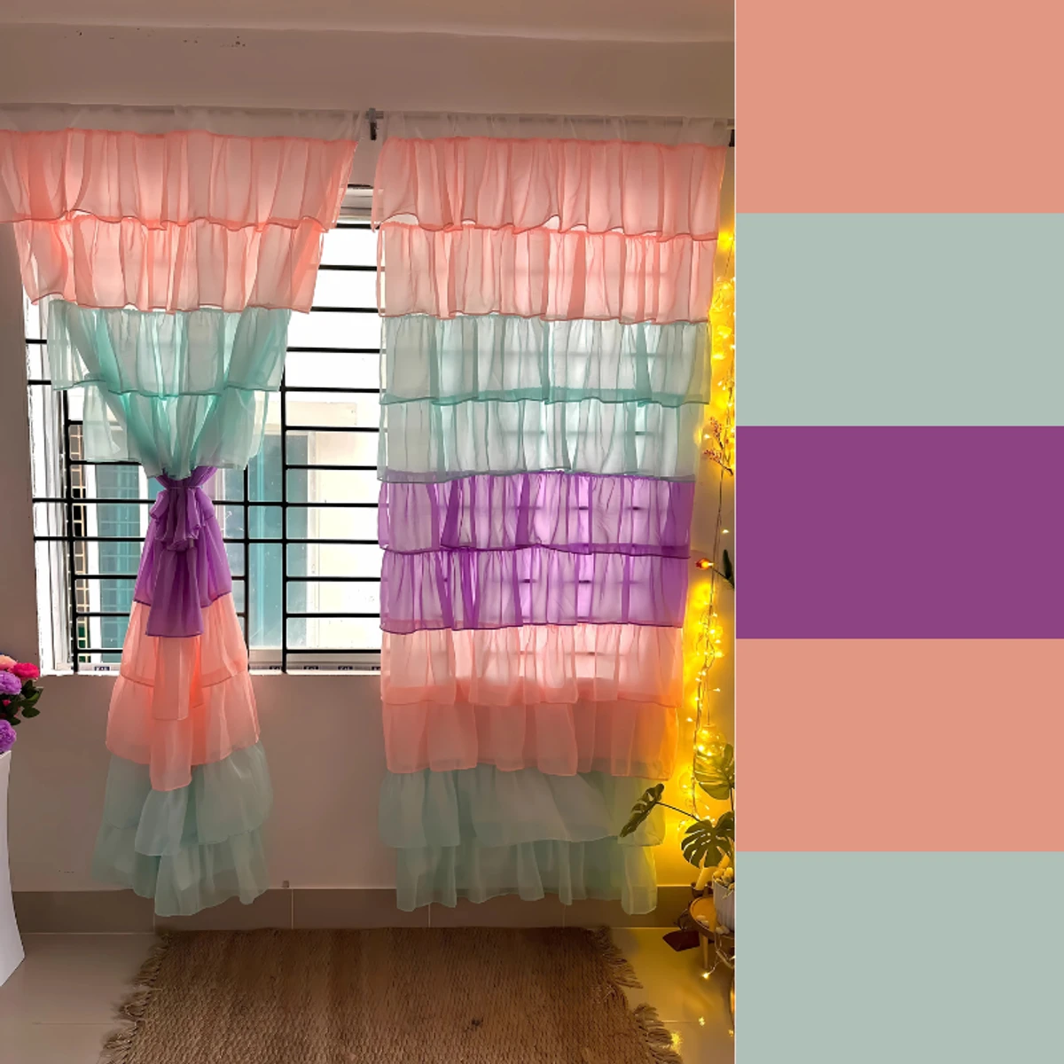 Ruffle Curtain code : RC01